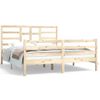 Estructura De Cama De Madera Maciza 160x200 Cm Vidaxl