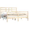 Estructura De Cama De Madera Maciza 160x200 Cm Vidaxl