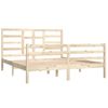 Estructura De Cama De Madera Maciza 160x200 Cm Vidaxl