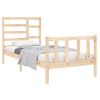 Estructura De Cama Madera Maciza 75x190 Cm Vidaxl