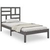 Estructura De Cama Madera Maciza De Pino Gris 90x200 Cm Vidaxl