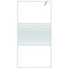 Mampara De Ducha Vidrio Esg Transparente Blanco 100x195 Cm Vidaxl