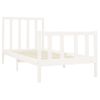 Estructura De Cama Madera Maciza De Pino Blanco 90x200 Cm Vidaxl