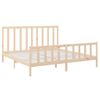 Estructura De Cama De Madera Maciza De Pino 200x200 Cm Vidaxl