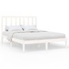 Estructura De Cama Madera Maciza Blanca 120x200 Cm Vidaxl