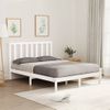 Estructura De Cama Madera Maciza Blanca 120x200 Cm Vidaxl