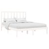 Estructura De Cama Madera Maciza Blanca 120x200 Cm Vidaxl