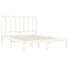 Estructura De Cama Madera Maciza Blanca 120x200 Cm Vidaxl