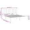 Estructura De Cama Madera Maciza Gris King Size 150x200 Cm Vidaxl