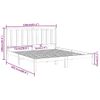 Estructura De Cama Madera Maciza Negra King Size 150x200 Cm Vidaxl