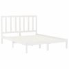 Estructura De Cama De Madera Maciza Blanca 160x200 Cm Vidaxl