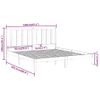 Estructura De Cama De Madera Maciza Blanca 160x200 Cm Vidaxl