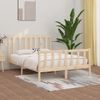 Estructura De Cama De Madera Maciza 140x200 Cm Vidaxl