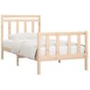 Estructura De Cama Madera Maciza De Pino 100x200 Cm Vidaxl