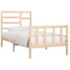 Estructura De Cama Madera Maciza De Pino 90x200 Cm Vidaxl