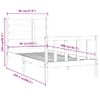 Estructura De Cama Madera Maciza De Pino 90x200 Cm Vidaxl