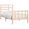 Estructura De Cama Madera Maciza De Pino 100x200 Cm Vidaxl