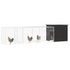 Jaula De Gallinas Acero Galvanizado Antracita 400x91x100 Cm Vidaxl