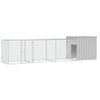 Gallinero De Acero Galvanizado Gris 400x91x100 Cm Vidaxl