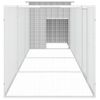 Gallinero De Acero Galvanizado Gris 400x91x100 Cm Vidaxl