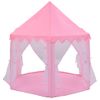 Carpa De Juegos De Princesa Con 250 Bolas Rosa 133x140 Cm Vidaxl