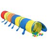 Túnel De Juegos Niños Con 250 Bolas Poliéster Multicolor 245 Cm Vidaxl