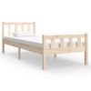 Estructura De Cama Madera Maciza 75x190 Cm Vidaxl