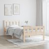 Estructura De Cama Madera Maciza 75x190 Cm Vidaxl