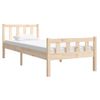 Estructura De Cama Madera Maciza 75x190 Cm Vidaxl