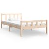 Estructura De Cama Madera Maciza 100x200 Cm Vidaxl