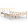 Estructura De Cama Madera Maciza 120x200 Cm Vidaxl