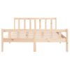 Estructura De Cama Madera Maciza 120x200 Cm Vidaxl