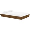 Estructura De Cama Madera Maciza Marrón Miel 120x200 Cm Vidaxl