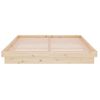 Estructura De Cama Madera Maciza 150x200 Cm Vidaxl