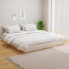 Estructura De Cama Madera Maciza Blanca 200x200 Cm Vidaxl