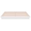 Estructura De Cama Madera Maciza Blanca 200x200 Cm Vidaxl