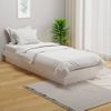 Estructura De Cama Madera Maciza Individual Blanco 75x190 Cm Vidaxl