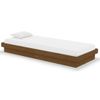 Estructura De Cama Madera Maciza Marrón Miel 75x190 Cm Vidaxl