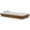 Estructura De Cama Madera Maciza Marrón Miel 90x190 Cm Vidaxl