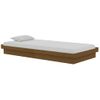 Estructura De Cama Madera Maciza Marrón Miel 90x190 Cm Vidaxl