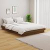 Estructura De Cama Doble Madera Maciza Marrón Miel 120x190 Cm Vidaxl