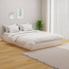 Estructura De Cama De Madera Maciza Blanca 135x190 Cm Vidaxl