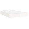 Estructura De Cama Madera Maciza Blanca 200x200 Cm Vidaxl