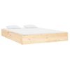 Estructura De Cama De Madera Maciza 140x190 Cm Vidaxl