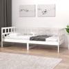 Sofá Cama Madera Maciza De Pino Blanco 90x200 Cm Vidaxl