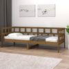 Sofá Cama Madera Maciza De Pino Marrón Miel 90x200 Cm Vidaxl