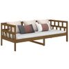 Sofá Cama Madera Maciza De Pino Marrón Miel 80x200 Cm Vidaxl