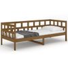 Sofá Cama De Madera Maciza De Pino Marrón Miel 90x190 Cm Vidaxl