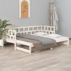 Sofá Cama Extraíble Madera Maciza De Pino 2x(90x200) Cm Vidaxl