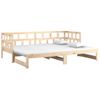 Sofá Cama Extraíble Madera Maciza De Pino 2x(90x200) Cm Vidaxl